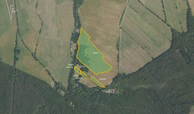 Prodej podílu louky, Hostomice, 27237 m2