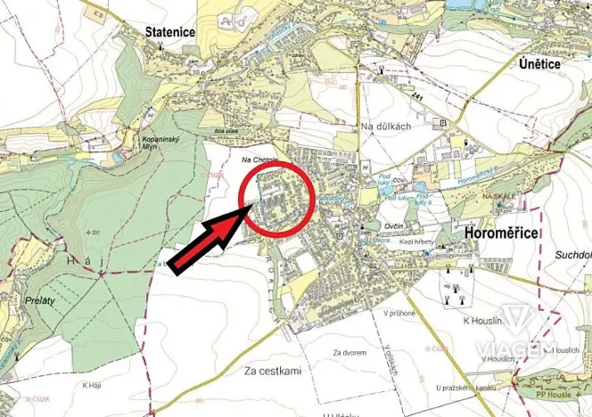 Prodej podílu pole, Horoměřice, 135 m2