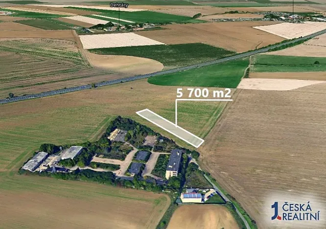 Prodej podílu pole, Zeleneč, 3800 m2