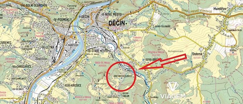 Prodej pole, Děčín, 8425 m2