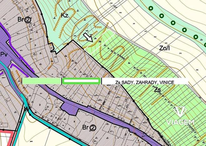 Prodej podílu zahrady, Mouřínov, 785 m2