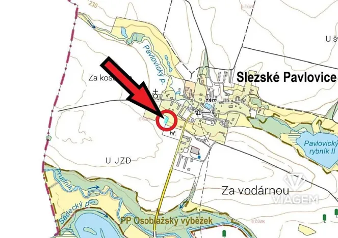 Prodej podílu pole, Slezské Pavlovice, 418 m2