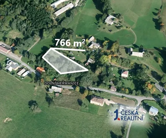 Prodej podílu zahrady, Horní Heřmanice, 383 m2