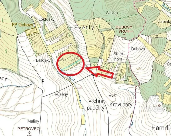 Prodej podílu zahrady, Archlebov, 890 m2