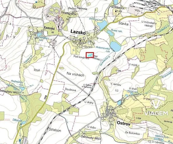 Prodej podílu pole, Lazsko, 665 m2