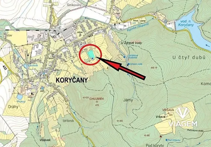 Prodej podílu zahrady, Koryčany, 2643 m2
