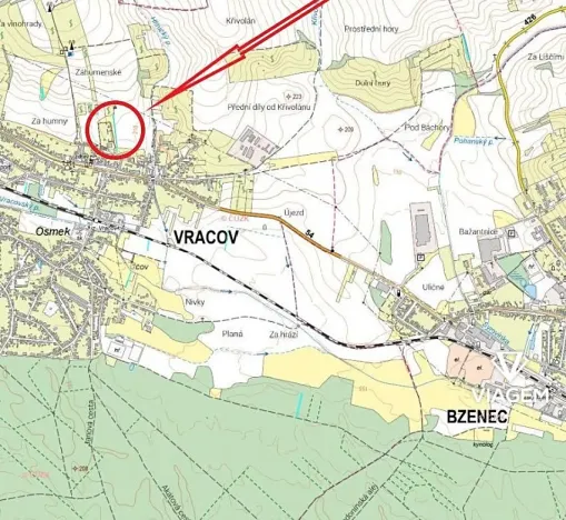 Prodej pole, Vracov, 1165 m2