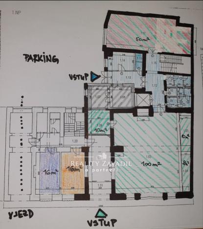 Pronájem obchodního prostoru, Pardubice, Smilova, 130 m2