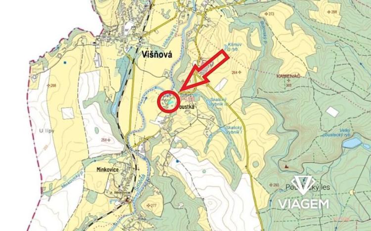 Prodej podílu pole, Višňová, 412 m2