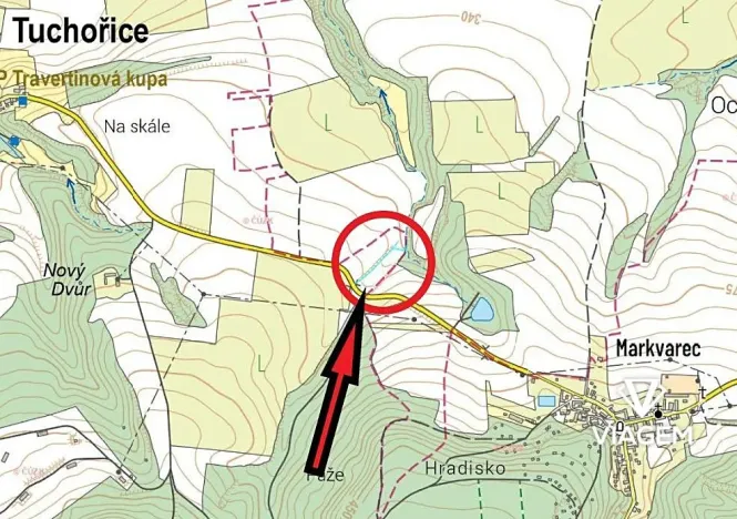 Prodej pole, Tuchořice, 731 m2
