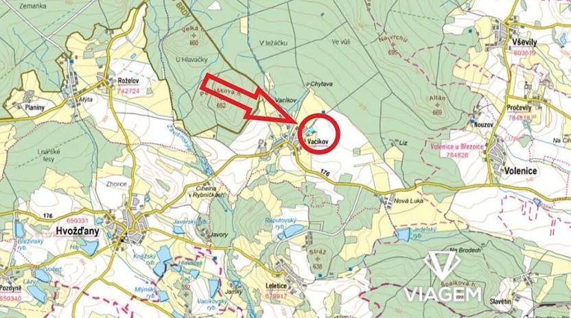 Prodej podílu pozemku pro bydlení, Hvožďany, 237 m2