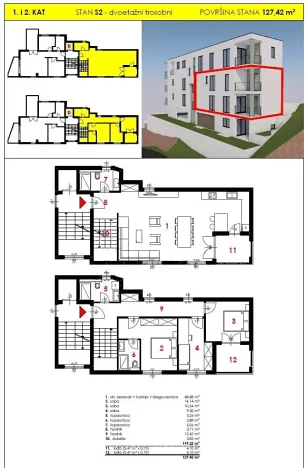 Prodej bytu 4+kk, Tučepi, Chorvatsko, 127 m2
