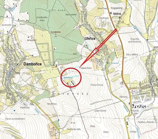 Prodej podílu pole, Uhřice, 333 m2