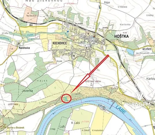 Prodej podílu zahrady, Hoštka, 806 m2