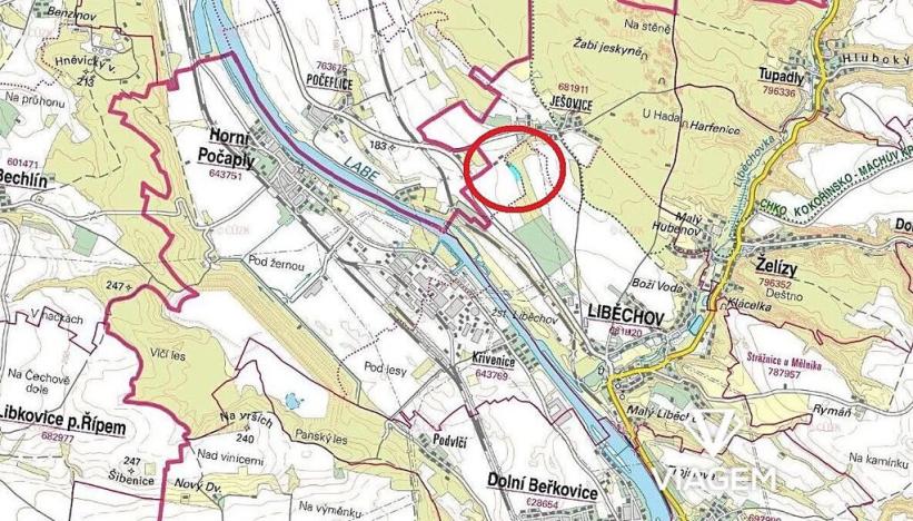 Prodej podílu pole, Liběchov, 2919 m2