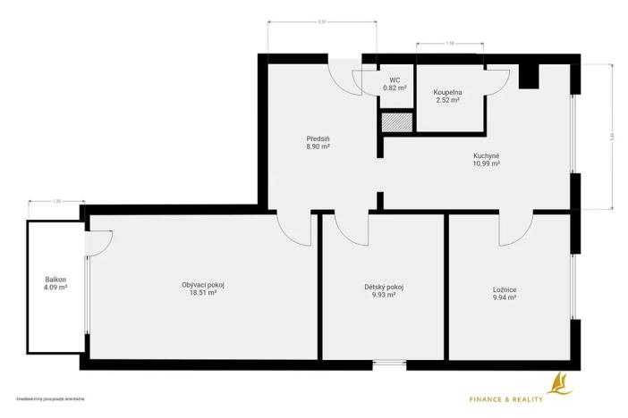 Prodej bytu 3+1, Plzeň, Vojanova, 68 m2