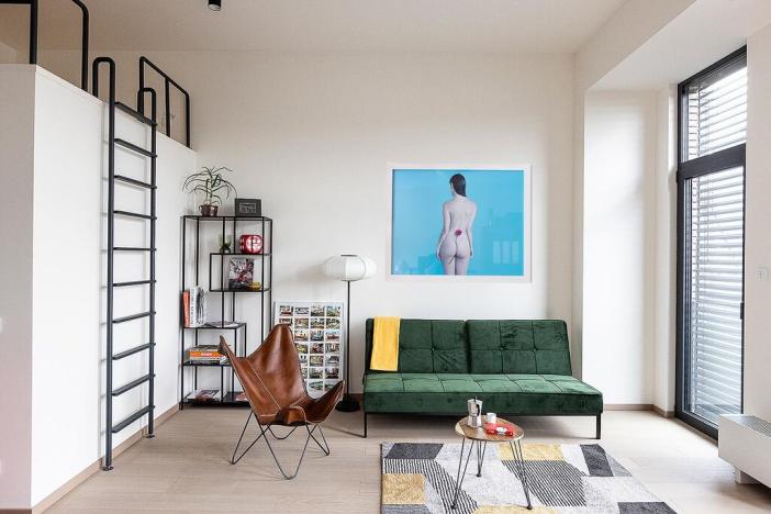 Pronájem bytu 1+kk, Praha - Holešovice, V háji, 53 m2