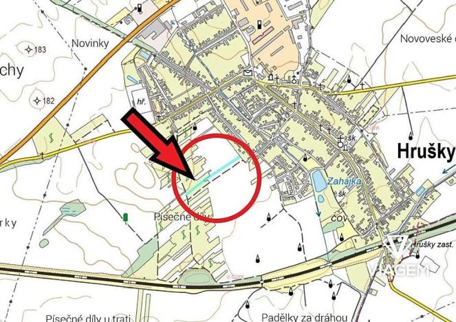 Prodej podílu pole, Hrušky, 293 m2