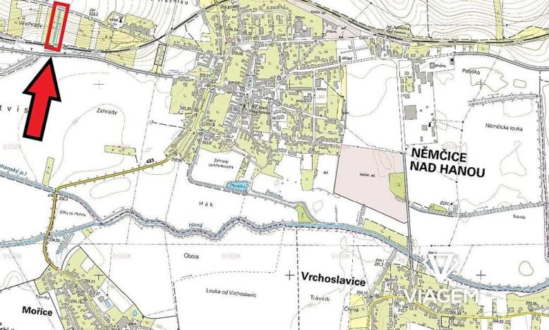 Prodej podílu zahrady, Němčice nad Hanou, 163 m2