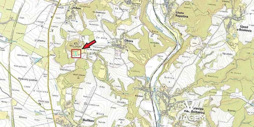 Prodej podílu zahrady, Krhov, 1748 m2