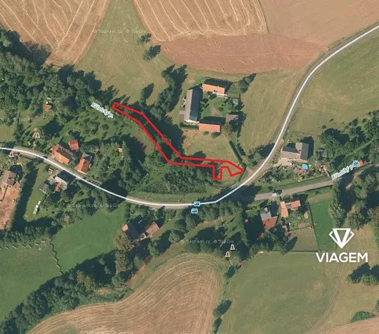 Prodej zahrady, Křinice, 1321 m2