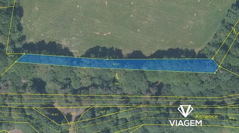 Prodej lesa, Česká Kamenice, 1247 m2