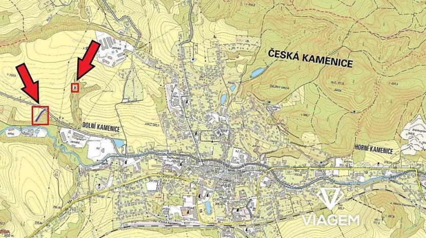 Prodej lesa, Česká Kamenice, 681 m2