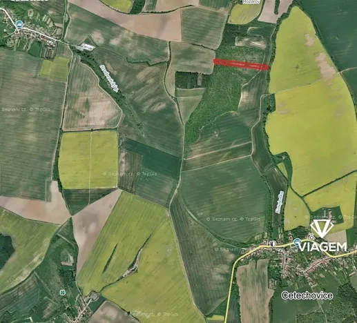 Prodej podílu pole, Cetechovice, 2537 m2