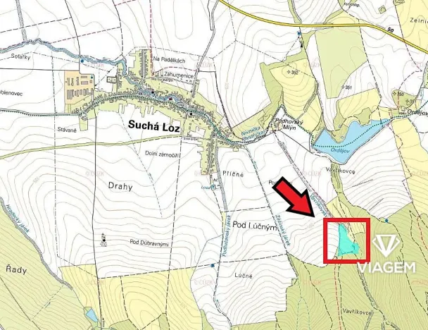 Prodej podílu pole, Bánov, 1322 m2