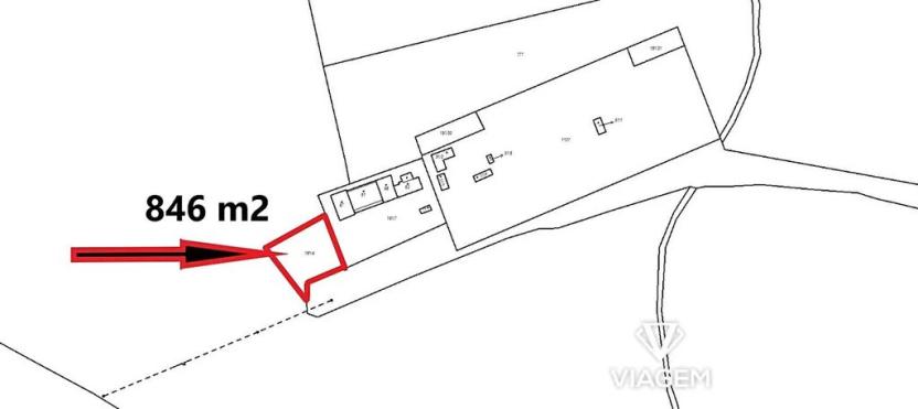 Prodej komerčního pozemku, Trpísty, 846 m2