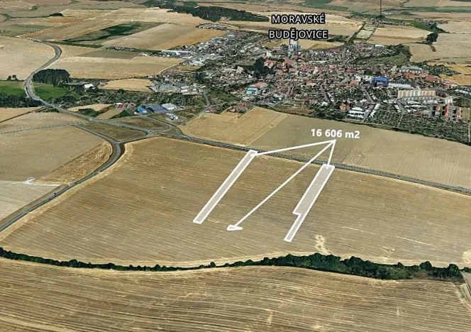 Prodej podílu pole, Moravské Budějovice, 3321 m2