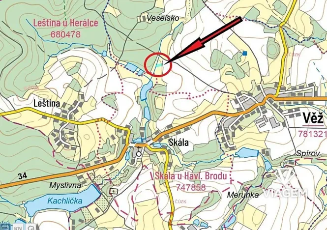 Prodej podílu pole, Věž, 479 m2