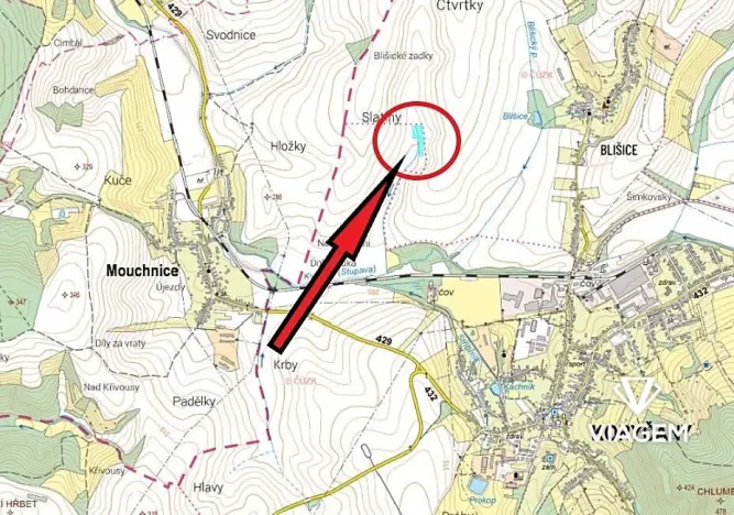 Prodej podílu pole, Koryčany, 426 m2