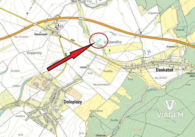 Prodej pole, Daskabát, 3114 m2