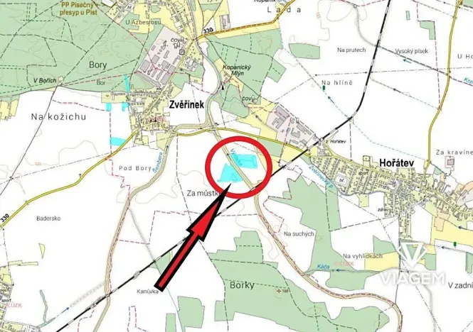 Prodej podílu pole, Zvěřínek, 11511 m2