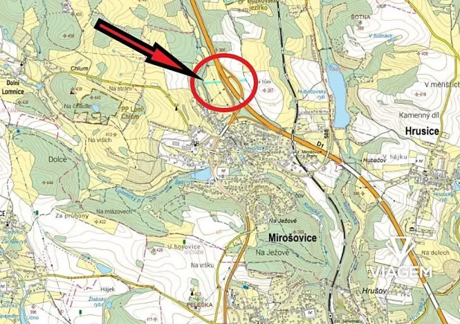 Prodej pole, Mirošovice, 3075 m2