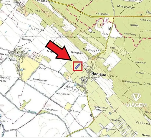 Prodej podílu pole, Horušice, 918 m2