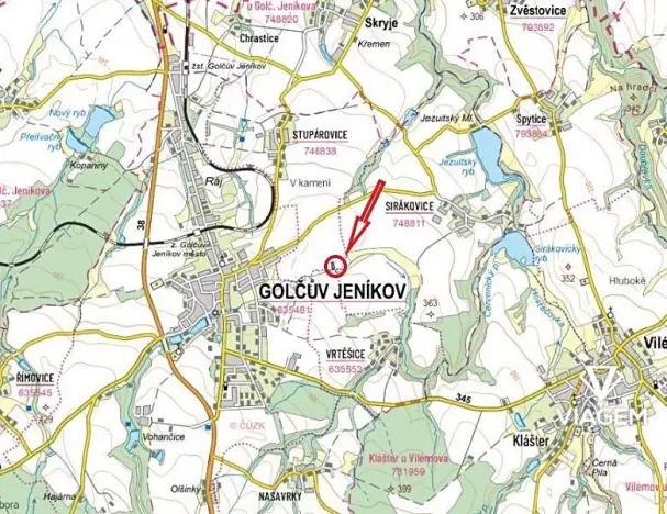 Prodej podílu pole, Golčův Jeníkov, 1174 m2