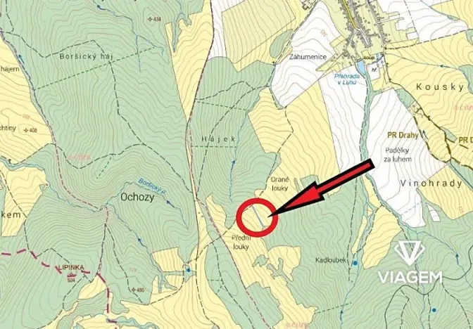 Prodej pole, Horní Němčí, 1285 m2
