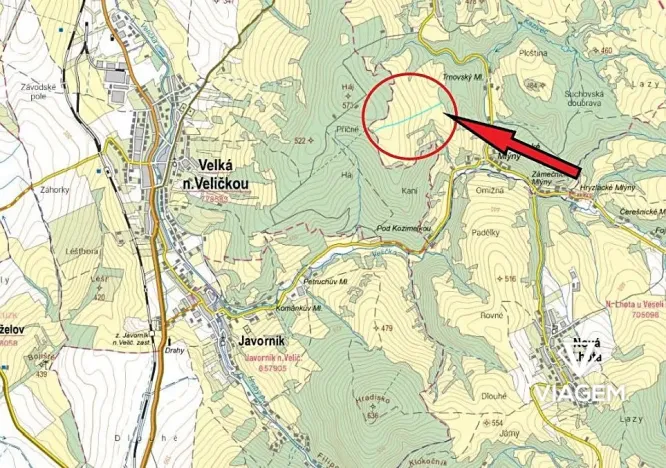 Prodej podílu pole, Suchov, 1506 m2