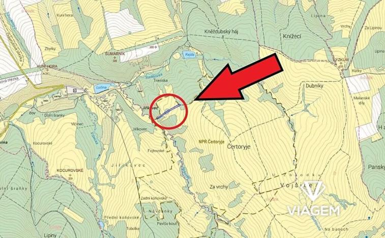 Prodej podílu pole, Kněždub, 3636 m2