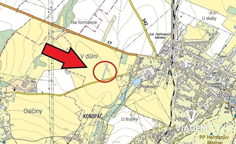 Prodej podílu pole, Heřmanův Městec, 1601 m2