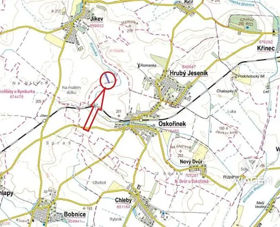 Prodej podílu pole, Jíkev, 3302 m2