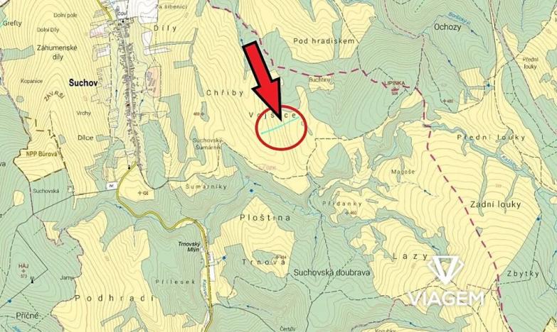 Prodej podílu pole, Suchov, 2848 m2