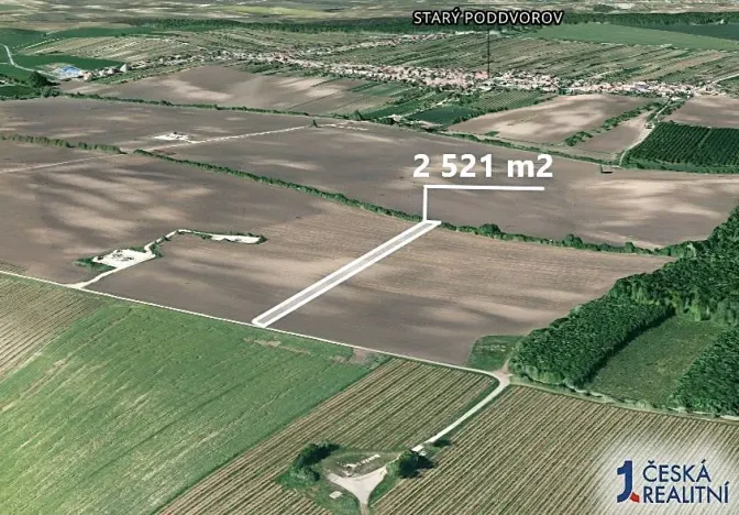 Prodej podílu pole, Starý Poddvorov, 945 m2