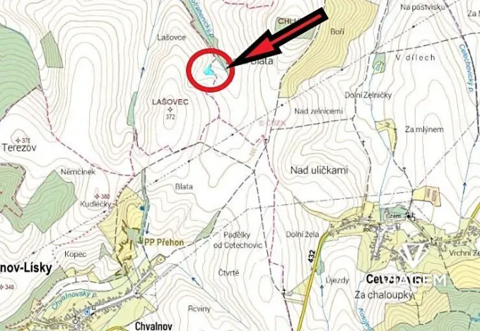 Prodej podílu pole, Litenčice, 1424 m2