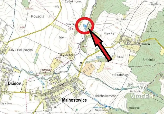 Prodej podílu pole, Všechovice, 1259 m2