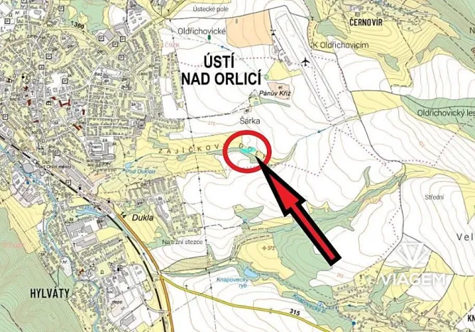 Prodej podílu pole, Ústí nad Orlicí, 606 m2