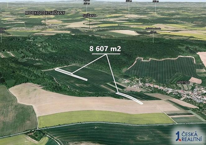 Prodej podílu pole, Hoštice, 896 m2