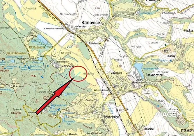 Prodej podílu pole, Karlovice, 720 m2
